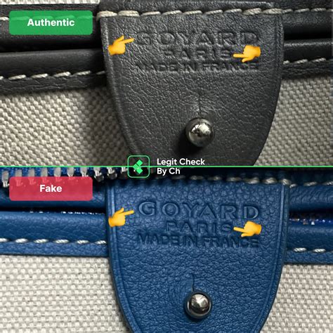 are pink goyards fake|goyard bag vs real.